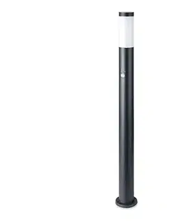 Záhradné lampy  Vonkajšia lampa so senzorom 1xE27/60W/230V IP44 110cm antracit 8968