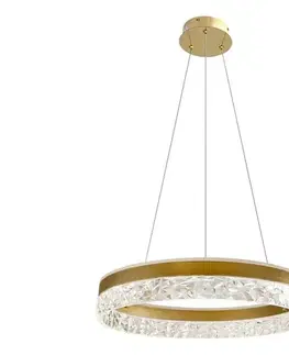 Svietidlá  LED luster na lanku FROZI LED/32W/230V pr. 50 cm zlatý 31-35554