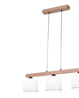 Svietidlá Kolarz A1352.83.Gr - Luster na lanku NONNA 3xE27/60W/230V dub/biela/šedá A1352.83.Gr
