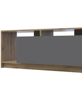 TV stolíky NABBI Ulfet U2 tv stolík dub tahoe / antracit