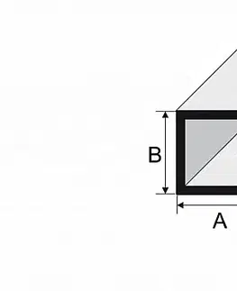 Kutilské profily Profil dutý hranol čtvercový Stříbro E01 tl. 1 mm