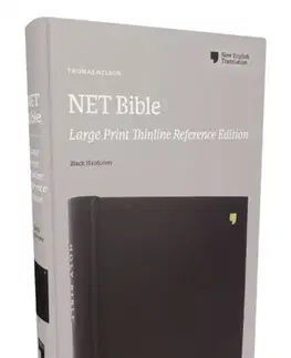 Náboženstvo NET Bible, Large Print Thinline with Cross References, Hardcover, Comfort Print (Thumb Indexed) - Thomas Nelson