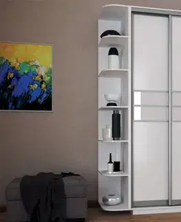 Regály KONZOLA CS 220/60 policový regál, biela