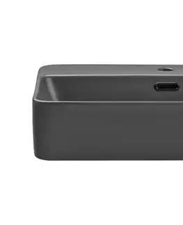 Umývadlá ArtCom Keramické umývadlo TRUST 2 E-6282 | tmavosivý mat 55 cm