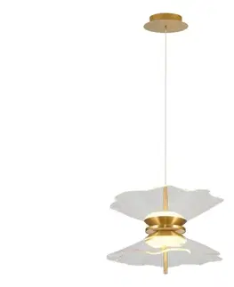 Svietidlá  LED luster na lanku BUTTERFLY 2xLED/10W/230V 3000K zlatá 414LRC1356