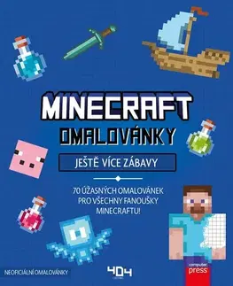 Pre deti a mládež - ostatné Omalovánky Minecraft – Ještě více zábavy - neuvedený,Roman Bureš