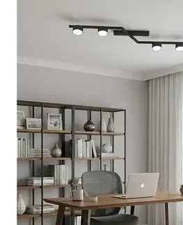Svietidlá EMIBIG Stropné svietidlo SKAN 4xGX53/12W/230V čierne 1574/4