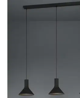 Svietidlá Eglo 390219 - Luster na lanku MORESCANA 3xE27/28W/230V čierna 390219