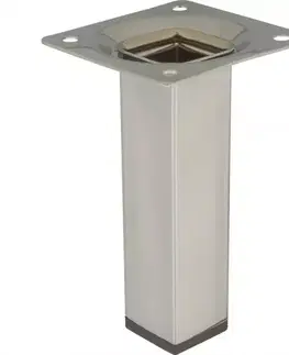 Nábytkové nohy a pätky Štvorcová nábytková noha 10 cm chróm