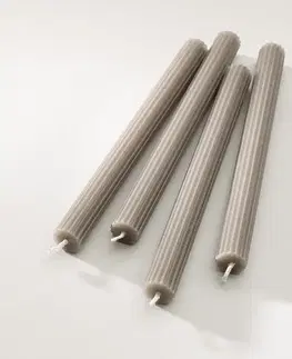 Vianočné dekorácie Sada knôtových sviečok Sand 2x25 cm
