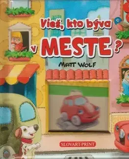 Leporelá, krabičky, puzzle knihy Vieš, kto býva v meste? - Matt Wolf