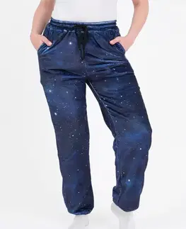 Dámske tepláky MKLozkoviny.sk Mikroplyšové nohavice - Hviezdna obloha veľkosť L/XL