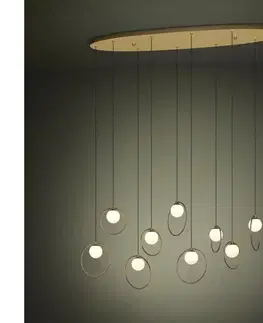Svietidlá Eglo 390347 - LED Stmievateľný luster na lanku PORTOCOLOM 10xLED/3W/230V zlatá 390347