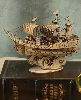 3D puzzle 3D Creative Drevené 3D puzzle Plachetnica