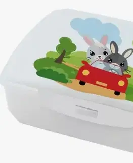 Dózy na potraviny Kinekus Dóza detská na potraviny plastová, 1350ml, Betty Bunny, na desiatu