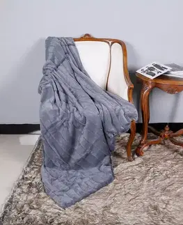 Jednofarebné deky Deka Adelia 70x140 tmavošedý