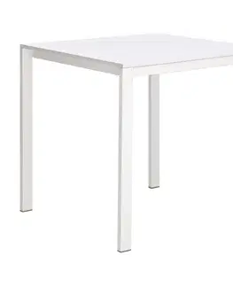 Jedálenské stoly Jedálenský stôl BISTRO 75x75 biely