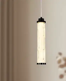 Stropná svetla CORTE lampa wisząca czarny matowy 10W LED 3000K klosz bezbarwny