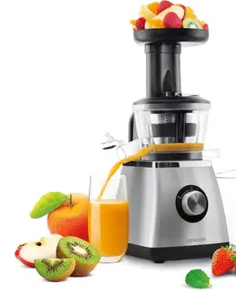 Odšťavovače Sencor SSJ 4041BK Šnekový odšťavovač, strieborná, 