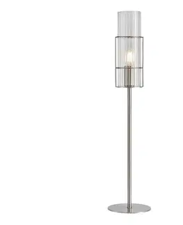 Lampy Markslöjd 108558 - Stolná lampa TUBO 1xE14/40W/230V 65 cm lesklý chróm/číra 108558