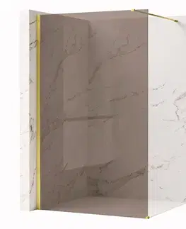Sprchové dvere REA/S - Sprchová zástena Flexi Brown / Gold 80 KPL-K99675