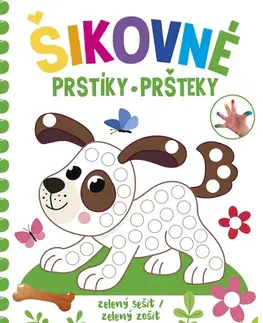 Nalepovačky, vystrihovačky, skladačky Šikovné prstíky / šikovné pršteky - zelený sešit / zelený zošit (cz/sk vydanie)