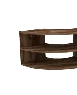 TV stolíky MELL rohový TV stolík, orech