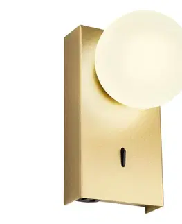 Svietidlá Redo 01-4657 - LED nástenné svietidlo NORMA LED/5W/230V CRI 90 USB zlaté 01-4657