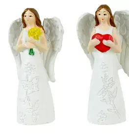 Sošky, figurky - anjeli MAKRO - Anjel so srdcom 8,5x4cm rôzne druhy