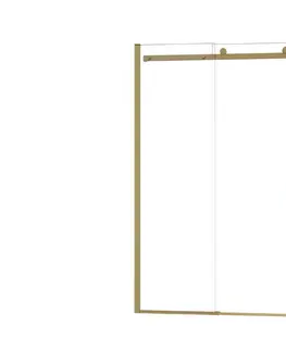 Sprchovacie kúty HOPA - Sprchové dvere BELVER GOLD NEW - Farba rámu - Zlatá, Rozmer A - 150, Smer zatvárania - Univerzálny Ľavé / Pravé, Výplň - Číre bezpečnostné sklo - 8 mm BCBELV15BGCN