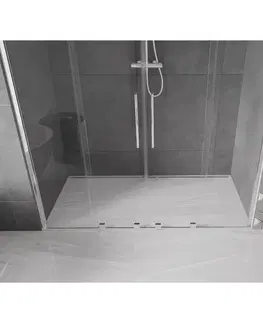 Sprchovacie kúty MEXEN/S - Velar Duo posuvné sprchové dvere 170, transparent, chróm 871-170-000-02-01