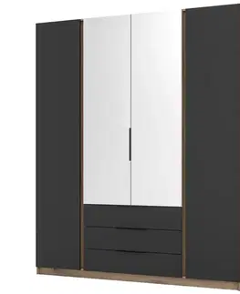 Šatníkové skrine Skriňa Kaja EV/BL 2F 2 Zrkadlo 3S