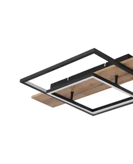 Svietidlá Globo 67289D - stmievateľné LED stropné svietidlo VANNI LED/24W/230V hnedá/čierna 67289D