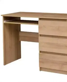 Moderné kancelárske stoly Písací stôl Cosmo C09 dub riviera
