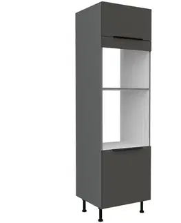 Kuchynské skrinky stojace Kuchynská skrinka Aria-Gr/Ant Anti Fingerprint 60dpm-215 2f