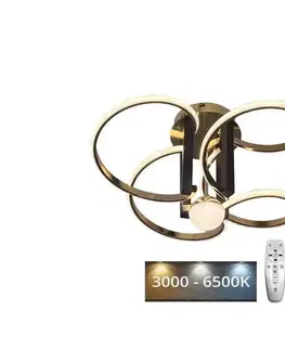 Svietidlá  LED Stmievateľný prisadený luster LED/80W/230V 3000-6500K + diaľkové ovládanie J3334/GCH