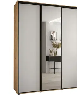 Šatníkové skrine Skriňa 45 Canaris 3 200 artisan/biela/čierna