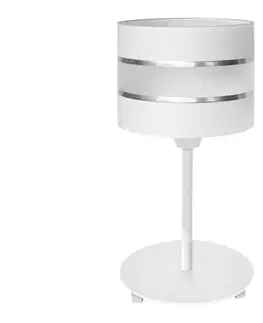 Lampy  Stolná lampa HELEN 1xE27/15W/230V biela B-0801/1 WT+SL+MAT