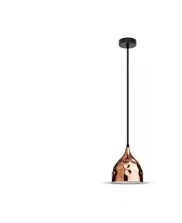 Svietidlá  Luster na lanku 1xE27/60W/230V rosegold 3714