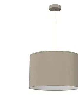 Svietidlá  Závesný luster ARDEN na lanku 1xE27/15W/230V, priemer 40 cm, béžový 4229