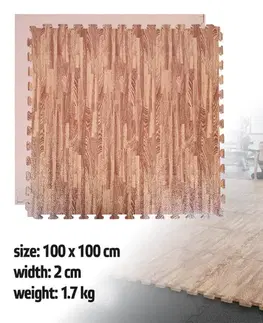 Podložky na cvičenie Puzzle tatami podložka inSPORTline Zemalpro 100x100x2 cm motív trávníka