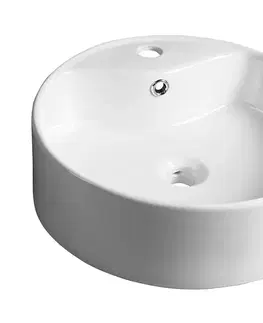 Umývadlá SAPHO - YAKARTA keramické umývadlo na dosku, priemer 46cm, biela BH7021