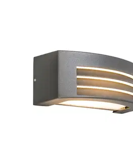 Vonkajšie nástenné svietidlá Inteligentná nástenná lampa antracit IP44 vrátane Wifi P45 - Hurricane 1