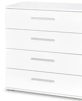 Komody do spálne Komoda Lima KM-3 biela