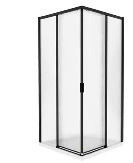 Sprchové kúty 80x80 Sprchový kút štvorcový Eter 80x80x190 black