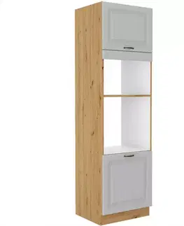 Kuchynské skrinky stojace Kuchynská skrinka Stilo Biely Mat/Artisan 60dpm-210 2f