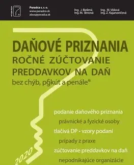 Dane, účtovníctvo Daňové priznania 2020 + vyplnené vzory a tlačivá - Kolektív autorov