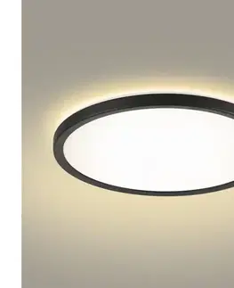 Svietidlá BRILAGI - LED Kúpeľňové svietidlo ULTRA SLIM LED/24W/230V pr. 42 cm čierna IP54 BRI233