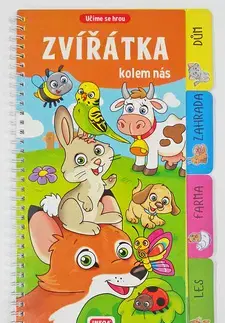 Leporelá, krabičky, puzzle knihy Zvířátka kolem nás