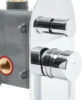 Kúpeľňové batérie Sprchová a vaňová batéria SAT Fusion vrátane podomietkového telesa chróm SATBSFU215TCH SATBSFU215TCH